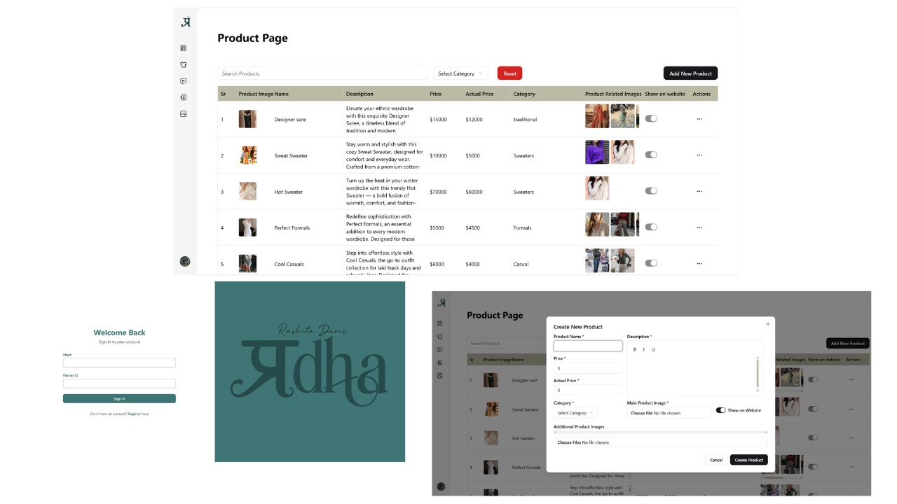 Pradha Dashboard